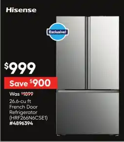Lowe's 26.6-cu ft French Door Refrigerator offer
