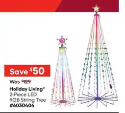 Lowe's 2-Piece LED RGB String Tree offer