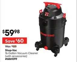 Lowe's Shop-Vac 16-Gallon Vacuum Cleaner offer