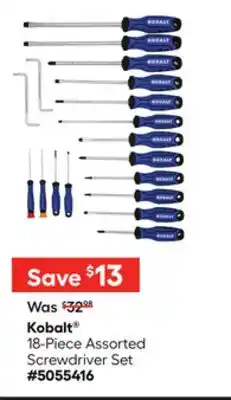 Lowe's 18-Piece Assorted Screwdriver Set offer