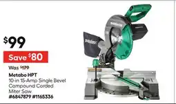Lowe's 10-in 15-Amp Single Bevel Compound Corded Miter Saw offer