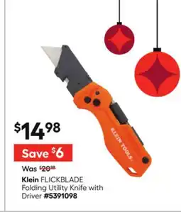 Lowe's FLICKBLADE Folding Utility Knife with Driver offer