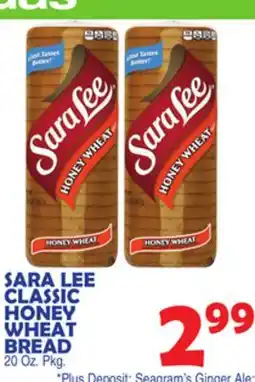 Bravo Supermarkets SARA LEE CLASSIC HONEY WHEAT BREAD offer