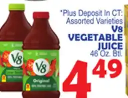Bravo Supermarkets V8 VEGETABLE JUICE offer