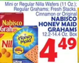Bravo Supermarkets NABISCO HONEY MAID GRAHAMS 12.2-14.4 Oz. Box offer