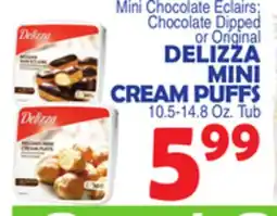 Bravo Supermarkets DELIZZA MINI CREAM PUFFS offer