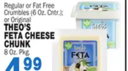 Bravo Supermarkets THEO'S FETA CHEESE 8 Oz. Pkg offer