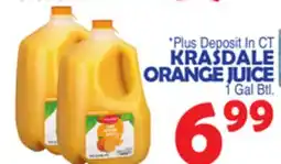 Bravo Supermarkets KRASDALE ORANGE JUICE offer