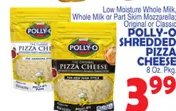 Bravo Supermarkets POLLY-O SHREDDED PIZZA CHEESE offer