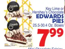 Bravo Supermarkets EDWARDS PIES 25.5-30.4 Oz. Boxes offer