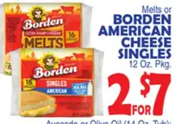 Bravo Supermarkets BORDEN AMERICAN CHEESE SINGLES offer