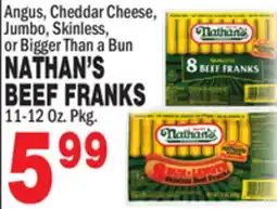 Bravo Supermarkets NATHAN'S BEEF FRANKS offer