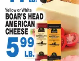 Bravo Supermarkets BOAR'S HEAD AMERICAN CHEESE offer
