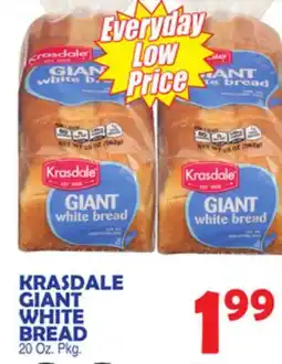 Bravo Supermarkets KRASDALE GIANT WHITE BREAD offer