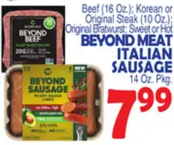 Bravo Supermarkets BEYOND MEAT ITALIAN SAUSAGE offer