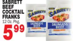 Bravo Supermarkets SABRETT BEEF COCKTAIL FRANKS offer