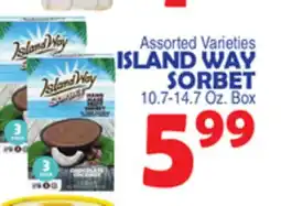 Bravo Supermarkets ISLAND WAY SORBET offer