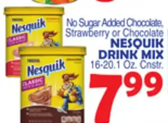 Bravo Supermarkets NESQUIK DRINK MIX offer