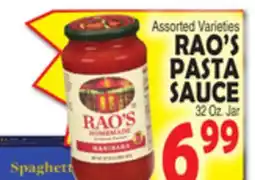 Bravo Supermarkets RAO'S PASTA SAUCE offer