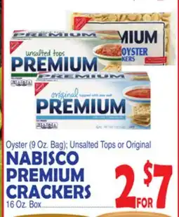Bravo Supermarkets NABISCO PREMIUM CRACKERS 16 Oz. Box offer