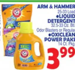 Bravo Supermarkets ARM & HAMMER 25-33 Load offer