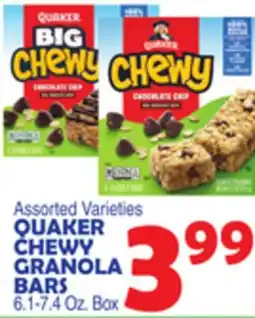Bravo Supermarkets QUAKER CHEWY GRANOLA BARS offer