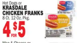 Bravo Supermarkets KRASDALE CHICKEN FRANKS offer
