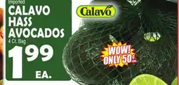 Bravo Supermarkets CALAVO HASS AVOCADOS offer