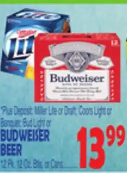 Bravo Supermarkets BUDWEISER BEER offer