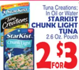 Bravo Supermarkets STARKIST CHUNK LIGHT TUNA offer