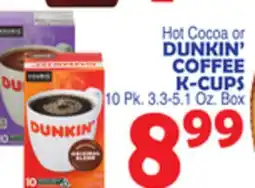 Bravo Supermarkets DUNKIN' COFFEE K-CUPS offer