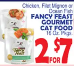 Bravo Supermarkets FANCY FEAST GOURMET CAT FOOD 16 Oz. Pkgs offer