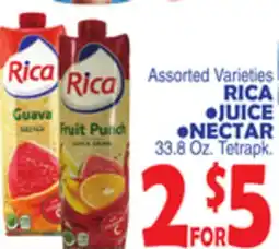 Bravo Supermarkets RICA JUICE, NECTAR offer