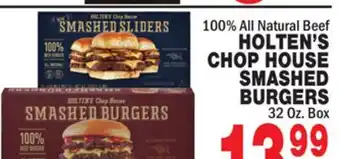 Bravo Supermarkets HOLTEN'S CHOP HOUSE SMASHED BURGERS offer