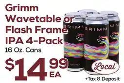 DeCicco & Sons Grimm Wavetable or Flash Frame IPA 4-Pack offer