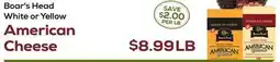 DeCicco & Sons Boar's Head White or Yellow American Cheese offer