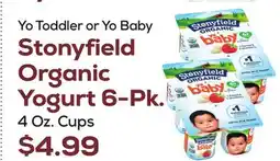 DeCicco & Sons Stonyfield Organic Yogurt 6-Pk offer