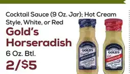 DeCicco & Sons Gold's Horseradish, 6 Oz. Btl offer