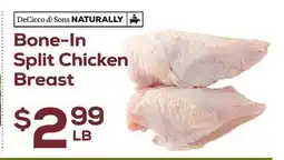 DeCicco & Sons Bone-In Split Chicken Breast offer