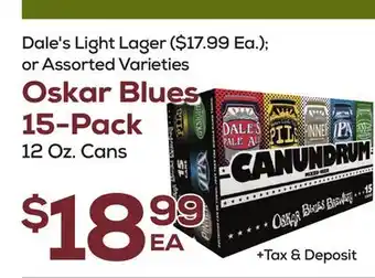 DeCicco & Sons Oskar Blues 15-Pack offer