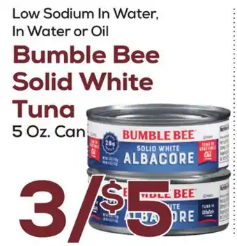 DeCicco & Sons Bumble Bee Solid White Tuna offer