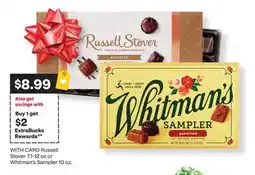 CVS Russell Stover 7.1-12 oz or Whitman's Sampler 10 oz offer