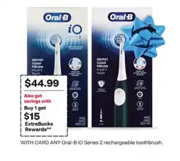 CVS ANY Oral-B iO Series 2 rechargeable toothbrush offer