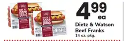 ACME Dietz & Watson Beef Franks offer