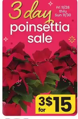 ACME Poinsettia 3 Day Sale offer