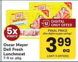 ACME Oscar Mayer Deli Fresh Lunchmeat offer