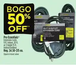 Dollar General Pro Essentials Extension Cords offer