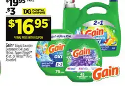 Dollar General Gain Liquid Laundry Detergent Load oz offer