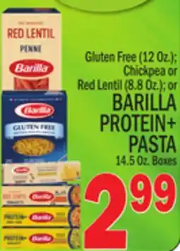 C Town BARILLA PROTEIN + PASTA 14.5 Oz. Boxes offer