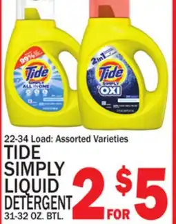 C Town TIDE SIMPLY LIQUID DETERGENT offer